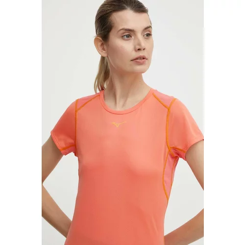 Mizuno Majica kratkih rukava za trčanje DryAeroFlow boja: narančasta, J2GAB204