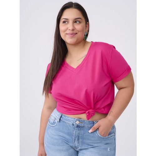 Blue Shadow Raspberry V-neck blouse Slike