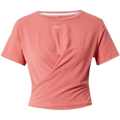 Nike Funkcionalna majica svetlo siva / svetlo roza