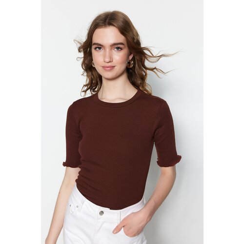 Trendyol Blouse - Brown - Slim fit Slike