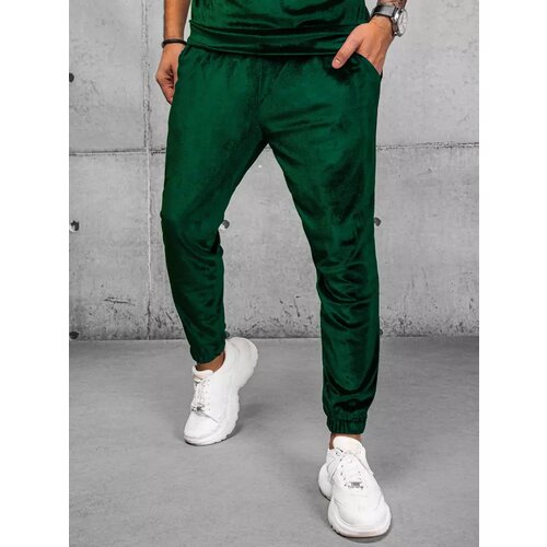 DStreet Zelené pánské kalhoty UX3905 Cene