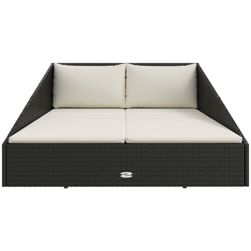  Vrtni krevet crni 110 x 200 cm od poliratana Slike