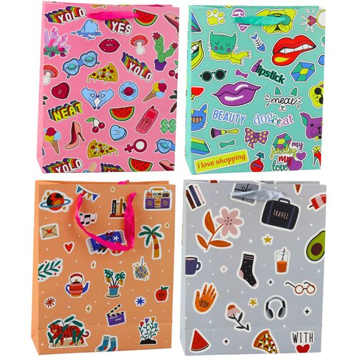 GIFT Bag Stickers Colored Stamps 32 x 26 x 12 cm Cene