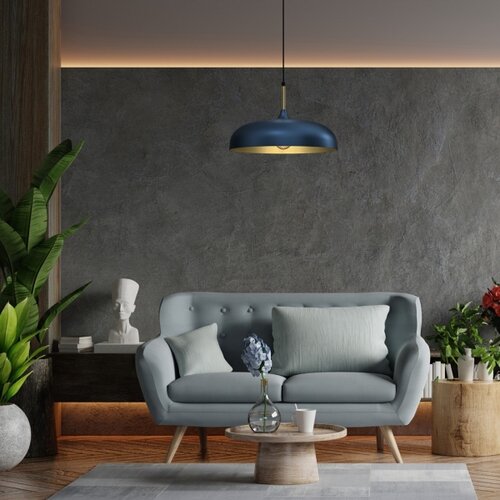  Brilagi - Visilica na sajli ABRAHAM 1xE27/60W/230V &amp;Oslash; 45 cm plava Slike