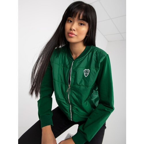 RUE PARIS Sweatshirt-RV-BL-8229.69P-dark green Cene