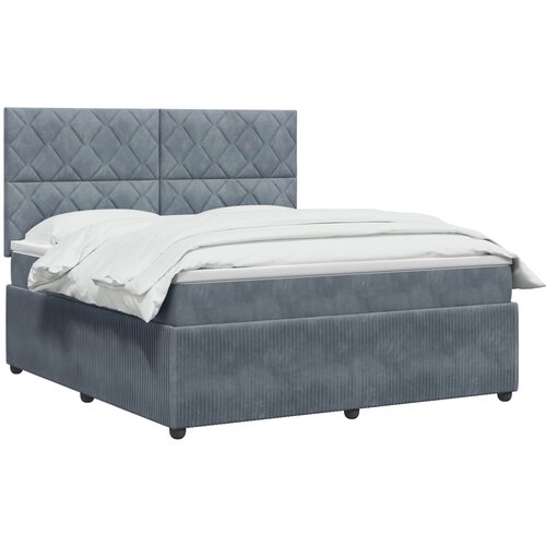  Boxspring krevet s madracem Tamnosiva 140 x 200 cm Bar&amp;scaron;un Slike