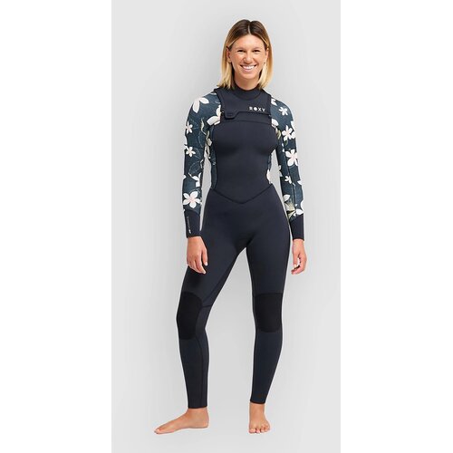 Roxy 4/3 Swell Natural Front Zip Neoprenska obleka hibiscus real Slike