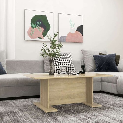  Stolić za kavu boja hrasta sonome 103 5 x 60 x 40 cm od iverice - sonoma hrast 1 Cijene