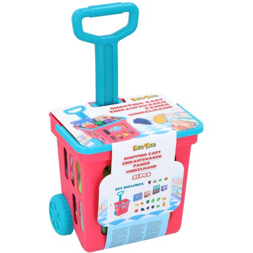 Eddy Toys Dečji supermarket set &amp;ndash; kolica sa namirnicama Slike
