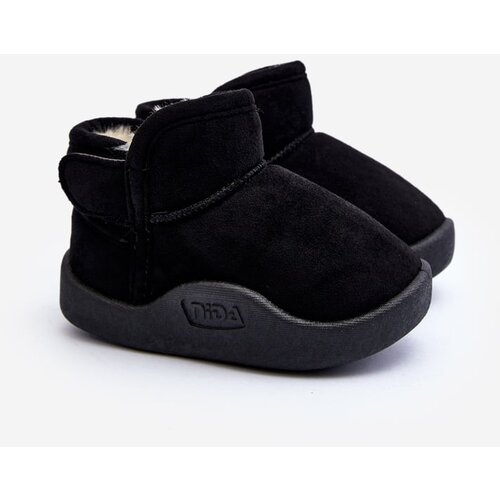 Kesi Black Benigna children&amp;#039;s snow boots with fur lining Slike