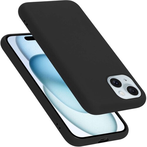 Cadorabo Ohišje je združljivo z Apple iPhone 15 in tekoča črna barva - Zaščitni ovitek iz prožnega silikona TPU, (20860534) Cene