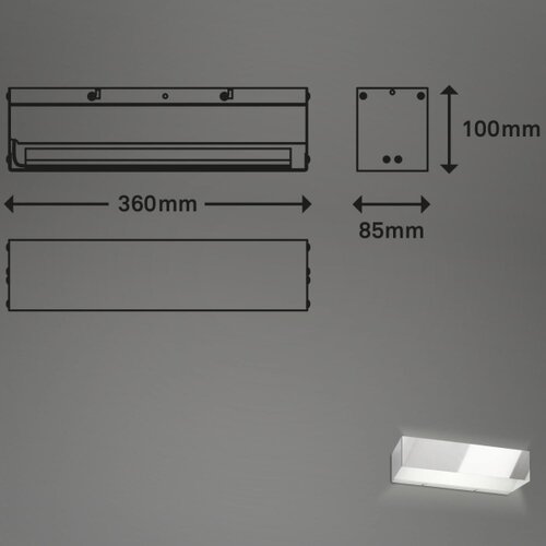 BRILONER 2204-018 - LED spolja&amp;scaron;nje zidno svetlo LED/8W/230V IP44 hrom Slike