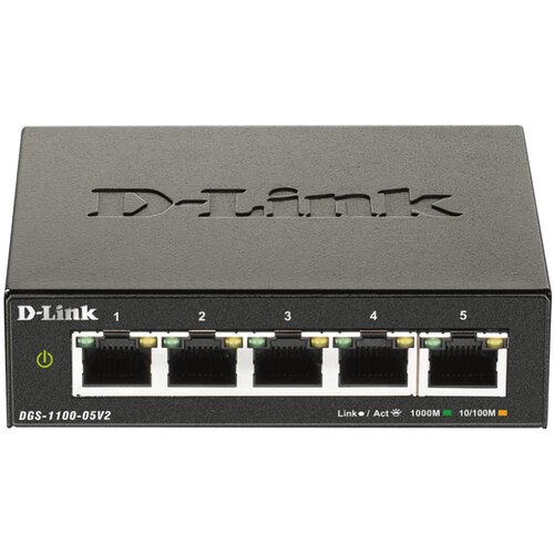 D-link STIKALO 5-PORT 100/1000 Managed (DGS-1100-05V2/E), (20518219) Slike