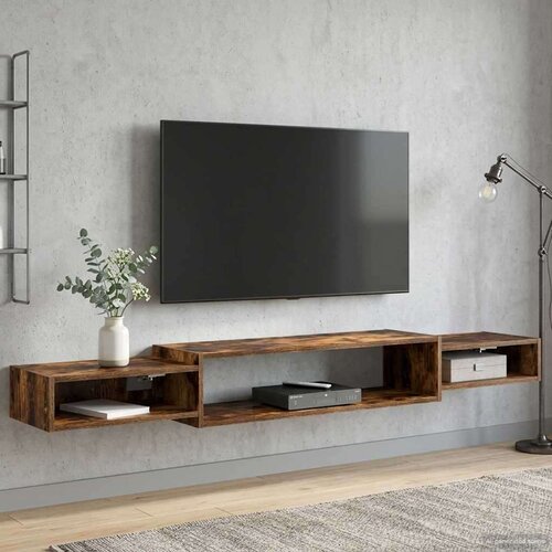 TV ormar za montažu na zid Zidna montaža Dimljeni hrast - Dimljeni hrast 180 cm Cijene