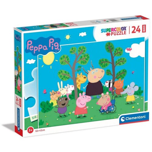 Clementoni Peppa Pig i prijatelji 24-dijelna maxi supercolor slagalica - Cijene