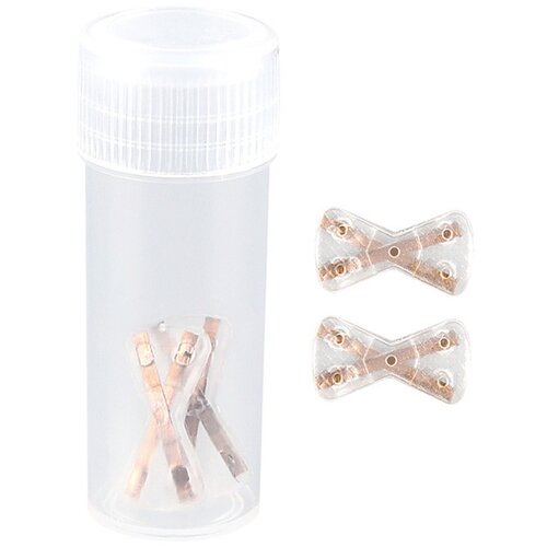 INF Metuljasti obliži za vra&amp;scaron;čene nohte X-oblikovani, 2 kosa, titan PinkGold, (5000283969) Slike