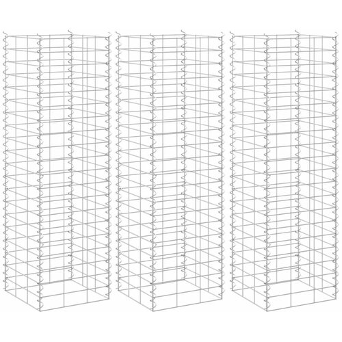  Gabionske povišene gredice 3 kom 30 x 30 x 100 cm željezne Cene