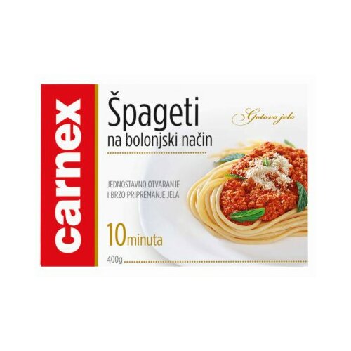 Carnex špageti na bolonjski način 400g folija Cene
