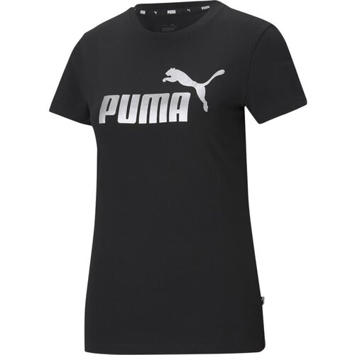 Puma Ženska majica ESS+ Metallic Logo Crna Cene