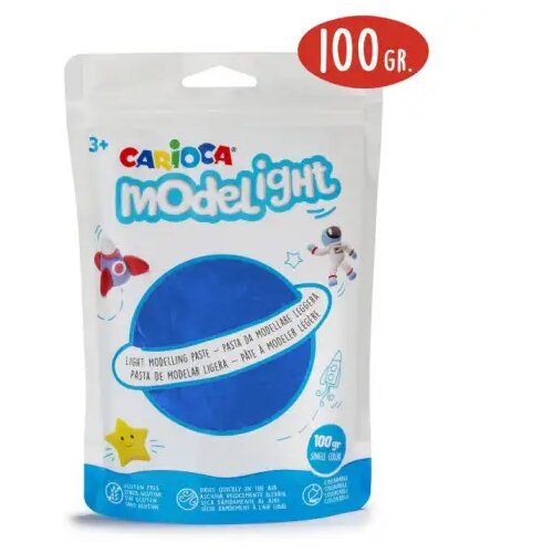 Carioca Modelight 100-gramski modri plastelin - Cene