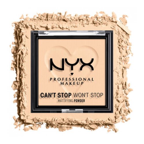 NYX Professional Makeup kompaktni puder - Can't Stop Won't Stop Mattifying Powder - Light (CSWSM02) Cene