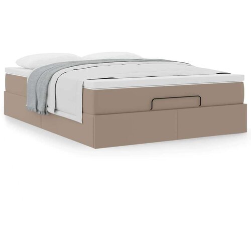  Otomanski krevet s madracem cappuccina 140x190cm umjetna koža Cijene