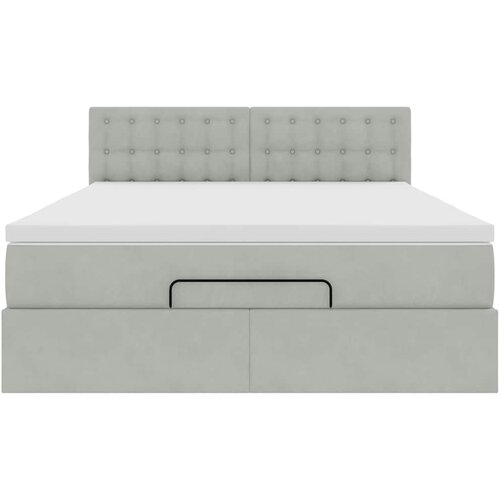  Otomanski krevet s madracem i LED 140x190 cm bar&amp;scaron;unasti Slike