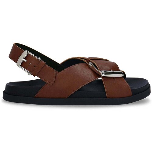 Nae Vegan Shoes Sandali &amp;amp; Odprti čevlji Women&amp;#039;s Vegan Flat Sandals Luna Brown Kostanjeva Slike