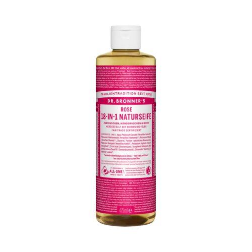 DR. BRONNER'S Naravno milo 18in1 - vrtnica - 475 ml Cene