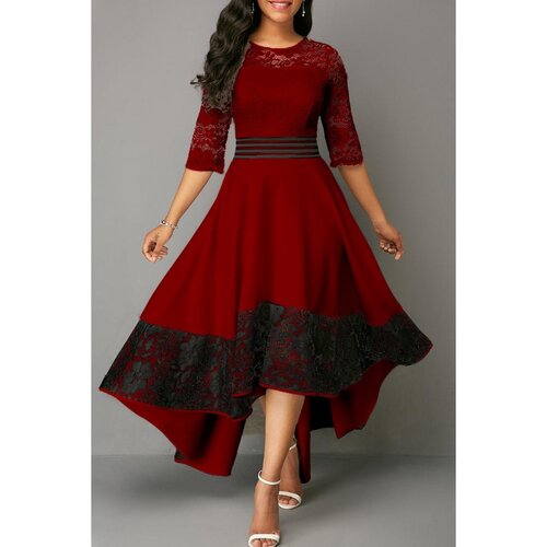 Fenzy Elegantna Haljina S Čipkom Bianca, Bordo Cijene