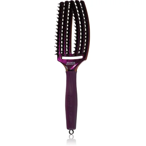 Olivia Garden Fingerbrush Midnight Desert ravna četka odstín Amethyst 27 cm