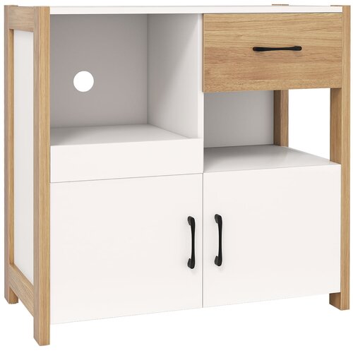 Costway Sodobna komoda, omarica za televizor 80 x 31,5 x 82 cm, (5000329654) Cene