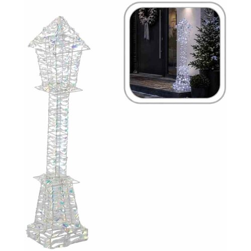  Božićna metalna LED svjetiljka s holografskim učinkom &ndash; hladno bijela, 80 cm Cijene