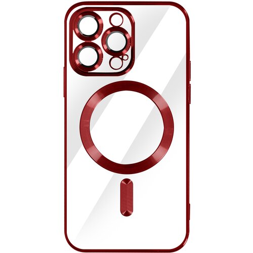 AVIZAR MagSafe ovitek za iPhone 14 Pro Max Silikonska zašcita kamere Chrome rdeca, (20575065) Cene