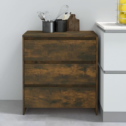 The Living Store Komoda dimljeni hrast 70x41x75 cm iverna plo&amp;scaron;ča - Komoda, (21662083) Slike