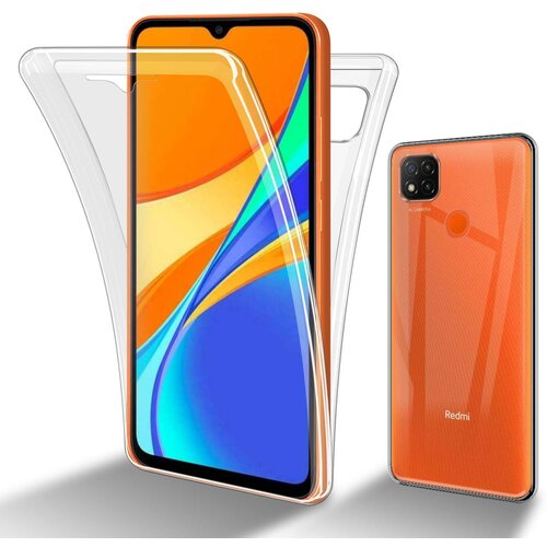 Cadorabo Xiaomi RedMi 9C/RedMi 10A in transparentno - 360&deg; za&scaron;čita celotnega telesa - Za&scaron;čita spredaj in zadaj, vsestranska za&scaron;čita s &scaron;čitnikom zaslon, (20860516) Cene