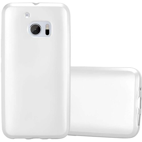 Cadorabo Case, združljiv s HTC v kovinskem srebru - za&scaron;čitni pokrov, narejen iz fleksibilnega silikona TPU, (20589354) Cene