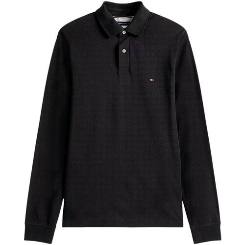 Tommy Hilfiger Polo majice dolgi rokavi 1985 REGULAR LS POLO MW0MW20183 Črna Slike
