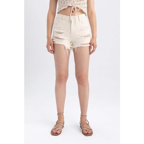 Defacto Normal Waist Cut Ended Trousers Short Slike