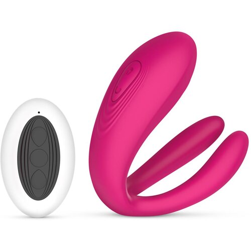 Teazers Couple Vibrator with Remote Pink Cene