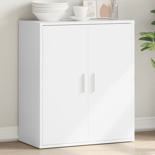 vidaXL Komoda bela 79x38x80 cm inženirski les Cene