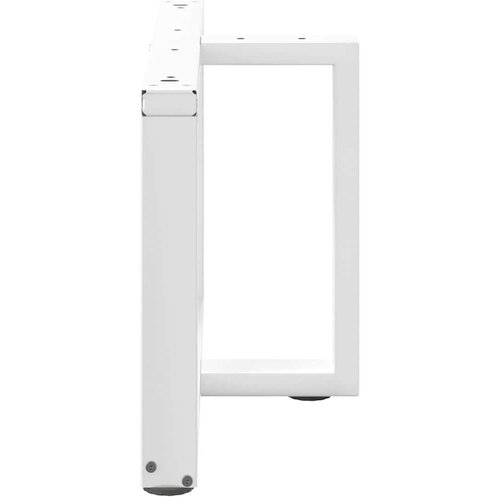  Noge za stolić T-oblika 2 kom bijele 60x25x(42-43) cm čelik Slike