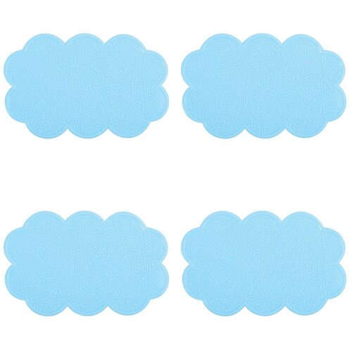 Msv Dječje protuklizne podloge 4 kom za kadu 9x14,5 cm Nuages – Cijene