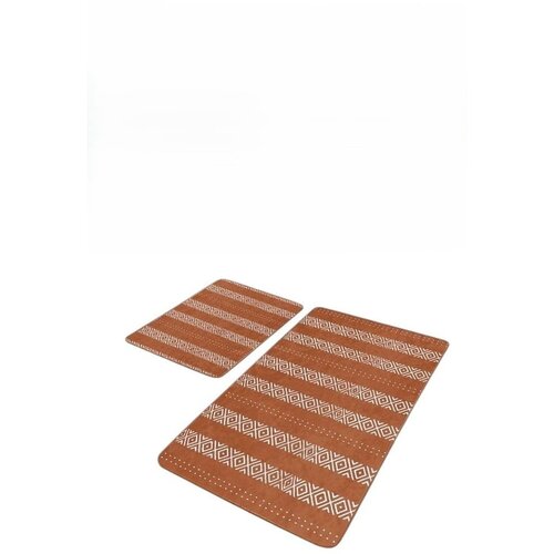 Mila Home Rjave žametne kopalni&amp;scaron;ke preproge v kompletu 2 ks 60x100 cm &amp;ndash; Slike