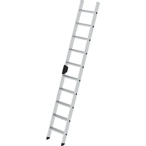 MUNK Prislonska lestev s stopnicami, profesionalna izvedba, širina 420 mm, 10 stopnic, stranica 58 x 25 mm