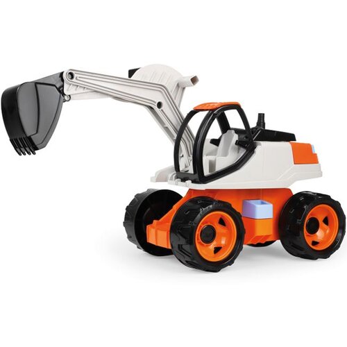 Lena LENA: GIGA TRUCKS ogromen bager v oranžni barvi 63 cm Slike