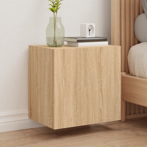  The Living Store Stenske TV omarice 2 kosa sonoma hrast 40,5x30x40 cm inž. les - TV Stenska Omarica, (21555655) Slike