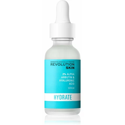 Revolution Hyaluronic Acid & 2% Alpha Arbutin posvjetljujući hidratantni serum 30 ml