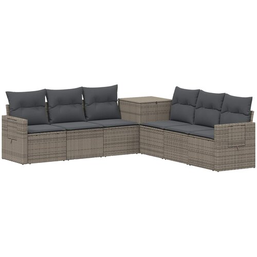  Set sofe 7 kom. Siva i tamno siva 234 x 234 x 85 cm Slike