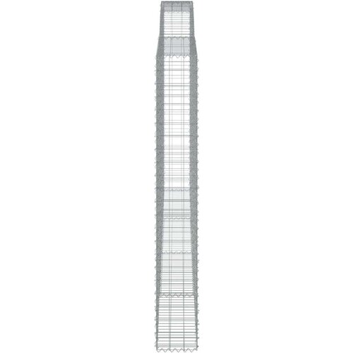  Lučne gabionske košare 4 kom 400x30x220/240cm pocinčano željezo Cijene